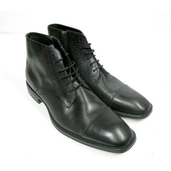 Johnston & Murphy XC Flex Connelly Chukka Boots Brogue Cap Toe Laces Men 8 EUC - Picture 1 of 9